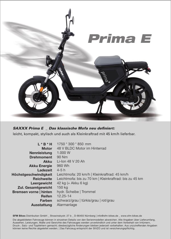 SAXXX Prima E